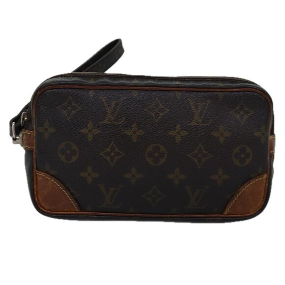 LOUIS VUITTON Monogram Marly Dragonne PM Clutch Bag - Picture 12 of 15